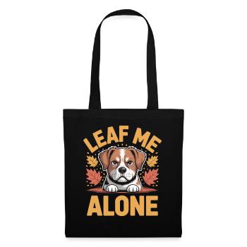 Cat Autumn Funny Leave Me Alone - Tote Bag - black - Front