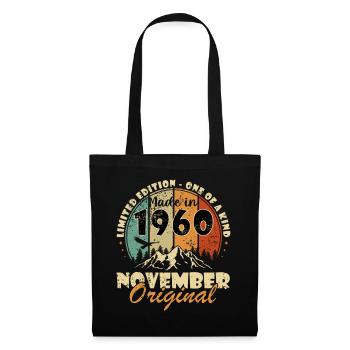 Novembre 1960 Anniversaire Novembre 1960 - Sac en tissu - noir - Devant