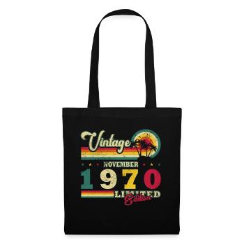 Novembre 1970 Cadeau d’anniversaire. Novembre 1970 - Sac en tissu - noir - Devant