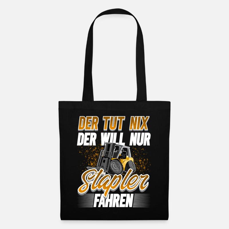 Staplerfahrer Lagerist - Stoffbeutel - Schwarz