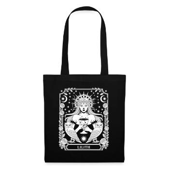 Lilith Lune Étoile Encadrement - Sac en tissu - noir - Devant