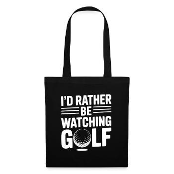 Je préfère regarder le golf - Sac en tissu - noir - Devant