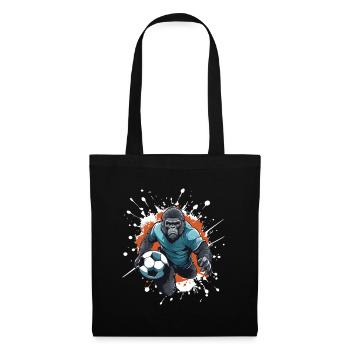 Équipe de football Gorilla - Sac en tissu - noir - Devant