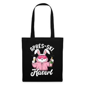 Lapin d’après-ski - Sac en tissu - noir - Devant