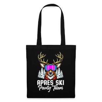 Apres Ski Party Team - Stoffbeutel - Schwarz - Vorne