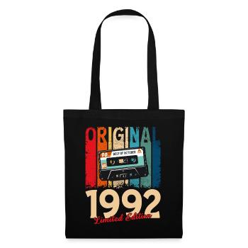 33rd Birthday Cassette October Year 1992 - Tote Bag - black - Front