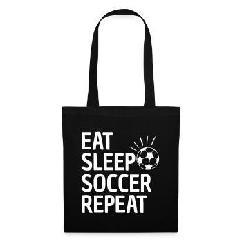 Eat Sleep Soccer Repeat - Tote Bag - black - Front