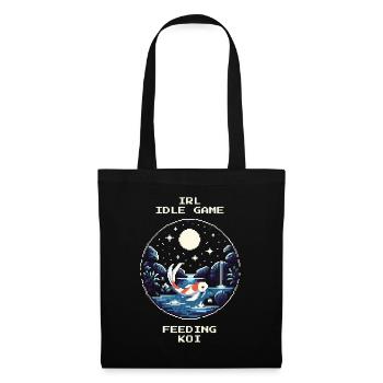 IRL Idle Game: Feeding Koi | Garden pond - Tote Bag - black - Front