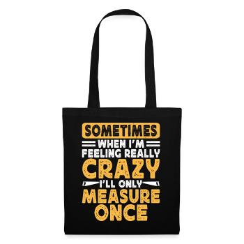 Funny Woodworker Woodworker Gift - Tote Bag - black - Front