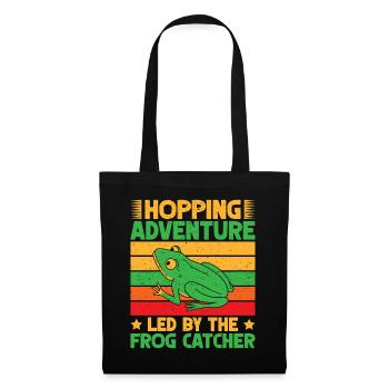 Frog Catcher Hopping Adventure Frog - Stoffbeutel - Schwarz - Vorne