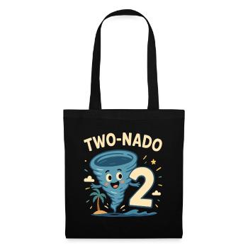 TWO NADO 2 Cadeau de fête d’anniversaire - Sac en tissu - noir - Devant