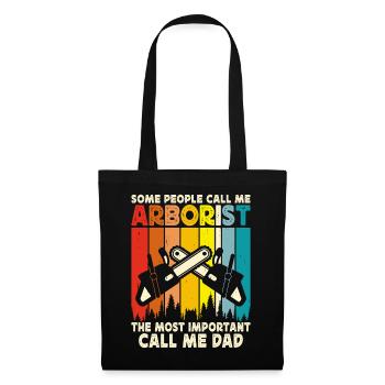 Cadeau drôle de menuisier - Sac en tissu - noir - Devant