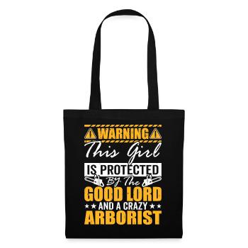 Cadeau drôle de menuisier - Sac en tissu - noir - Devant