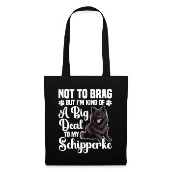 Je ne veux pas me vanter, mais je suis un peu un grand - Sac en tissu - noir - Devant