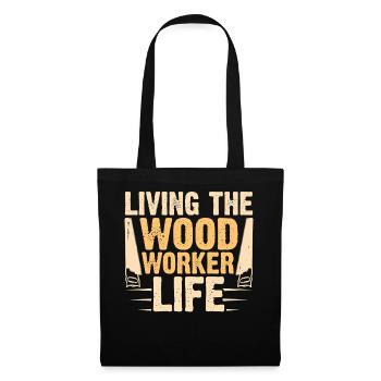 Ébéniste Ébéniste Cadeau Menuisier - Sac en tissu - noir - Devant