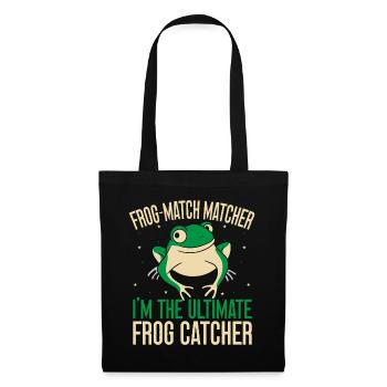 Frog Catcher Frog-Match Matcher Frog - Stoffbeutel - Schwarz - Vorne