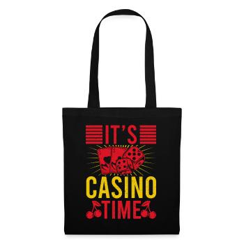 Gambling Fan It´s Casino Time Casino - Stoffbeutel - Schwarz - Vorne