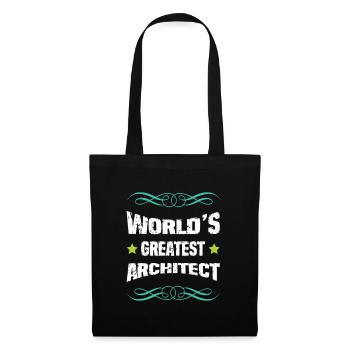 Le meilleur architecte du monde - Sac en tissu - noir - Devant