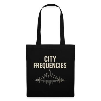 City Frequencies – Urban Vibes Design - Tote Bag - black - Front