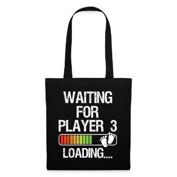 Expectant Dad To Be Gamer Pregnancy Announcement  - Stoffbeutel - Schwarz - Vorne