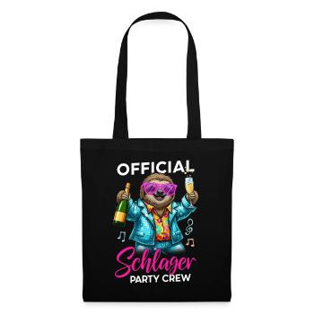 Official Schlager Party Crew - Stoffbeutel - Schwarz - Vorne