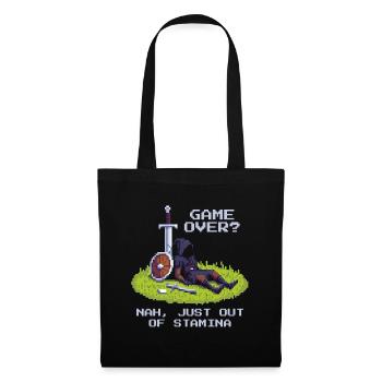 Pas de fin de partie | Only Stamina Empty - RPG Vibe - Sac en tissu - noir - Devant
