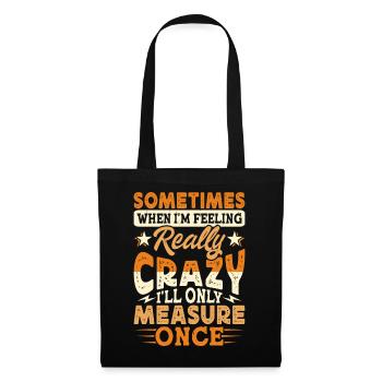 Ébéniste Ébéniste Cadeau Menuisier - Sac en tissu - noir - Devant