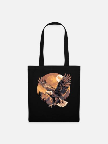 Adler - Stoffbeutel - Schwarz