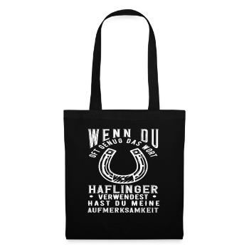 Haflinger Pony Riding Horse Breed Saying Animal - Tote Bag - black - Front