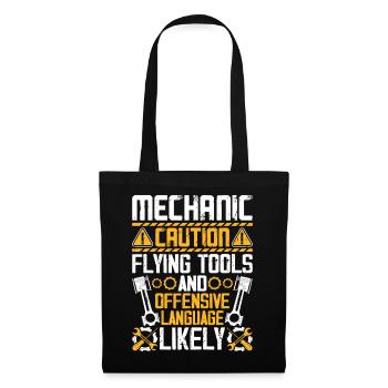 Mécanicien automobile Mécatronicien Technicien Tournevis Cadeau - Sac en tissu - noir - Devant