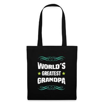 Le plus grand grand-père du monde - Sac en tissu - noir - Devant