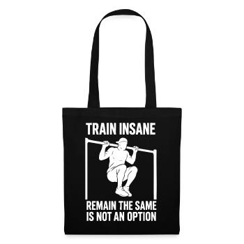 Entraînez-vous Insane Gymnastique suédoise Fitness Gym Entraînement - Sac en tissu - noir - Devant