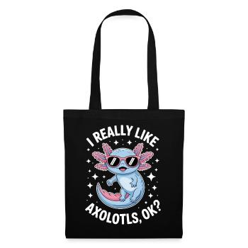 Axolotl Dire Axolotls Drôle Axolotl Cadeau - Sac en tissu - noir - Devant