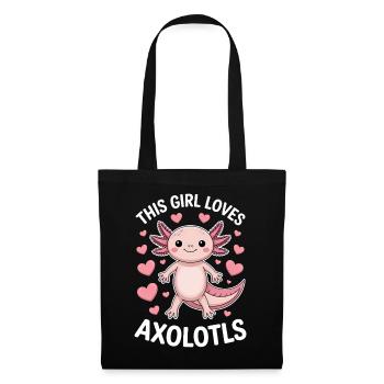 Axolotl Saying Axolotls Funny Axolotl Gift - Tote Bag - black - Front
