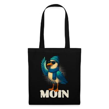 Mouette fraîche - Moin - Sac en tissu - noir - Devant