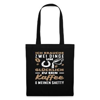Horse Girl Riding Pony Fans Rider Shetty Coffee - Tote Bag - black - Front