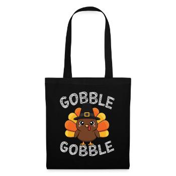 Gobble Gobble Herbstspaß Thanksgiving Spirit - Stoffbeutel - Schwarz - Vorne