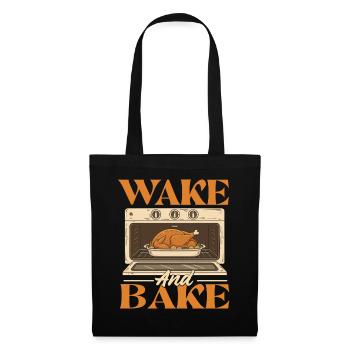 Wake And Bake Funny Thanksgiving Autumn Style - Tote Bag - black - Front