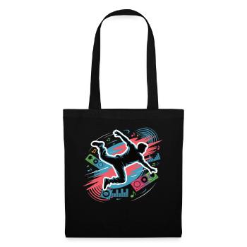 Streetdance Beat – Urban DJ Music Design - Sac en tissu - noir - Devant