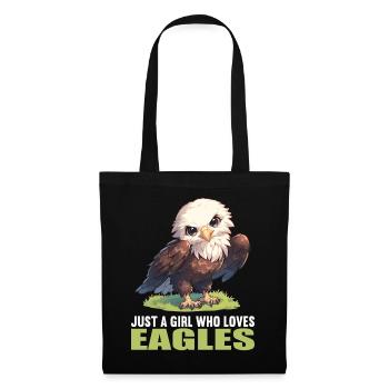 Adler - Stoffbeutel - Schwarz - Vorne