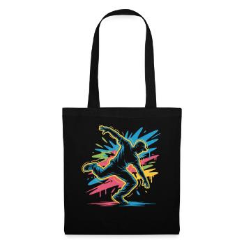 Streetdance Beat – Urban DJ Music Design - Sac en tissu - noir - Devant