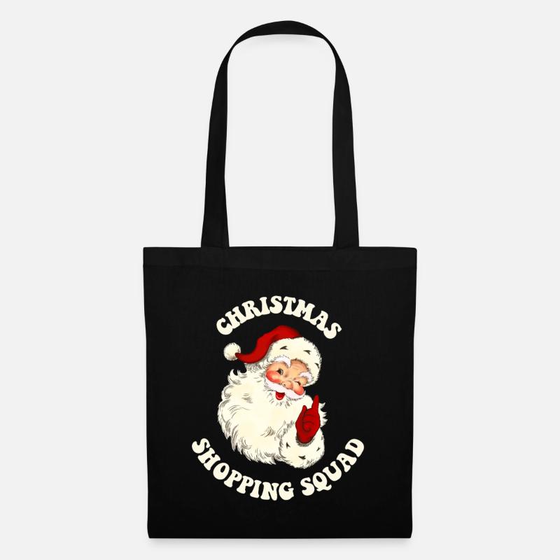 Weihnachts-Shopping-Trupp - Stoffbeutel - Schwarz