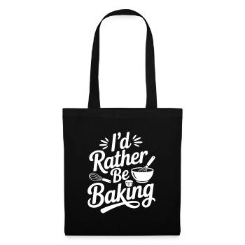 Je préfère cuisiner - Sac en tissu - noir - Devant