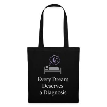 Technologue du sommeil, technicien polysomnographique, Rpsgt - Sac en tissu - noir - Devant