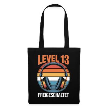Level 13 Birthday Unlocked - Tote Bag - black - Front
