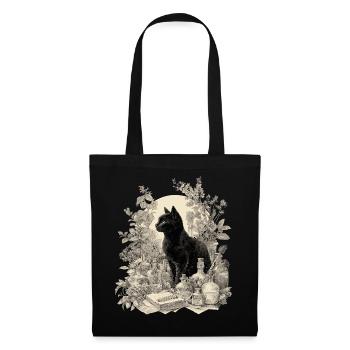 Chat Noir Vintage Apothicaire - Sac en tissu - noir - Devant