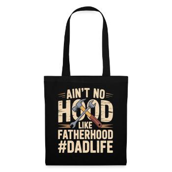 Il n’y a pas de capuche comme la paternité – Chemise de papa - Sac en tissu - noir - Devant