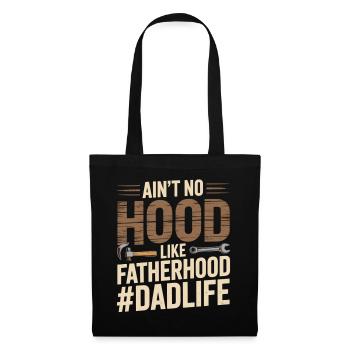 Il n’y a pas de capuche comme la paternité – Chemise de papa - Sac en tissu - noir - Devant