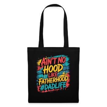 Il n’y a pas de capuche comme la paternité – Chemise de papa - Sac en tissu - noir - Devant