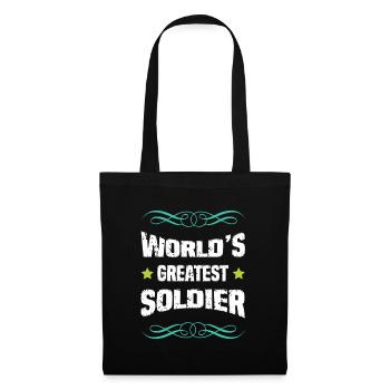 World's Best Soldier - Tote Bag - black - Front